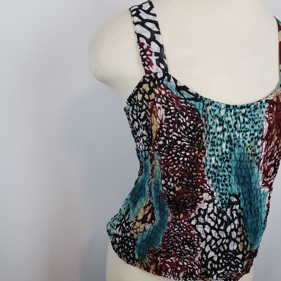 Womens Sleeveless Tank Top Plus sz 2X Multicolor - Picture 2 of 6